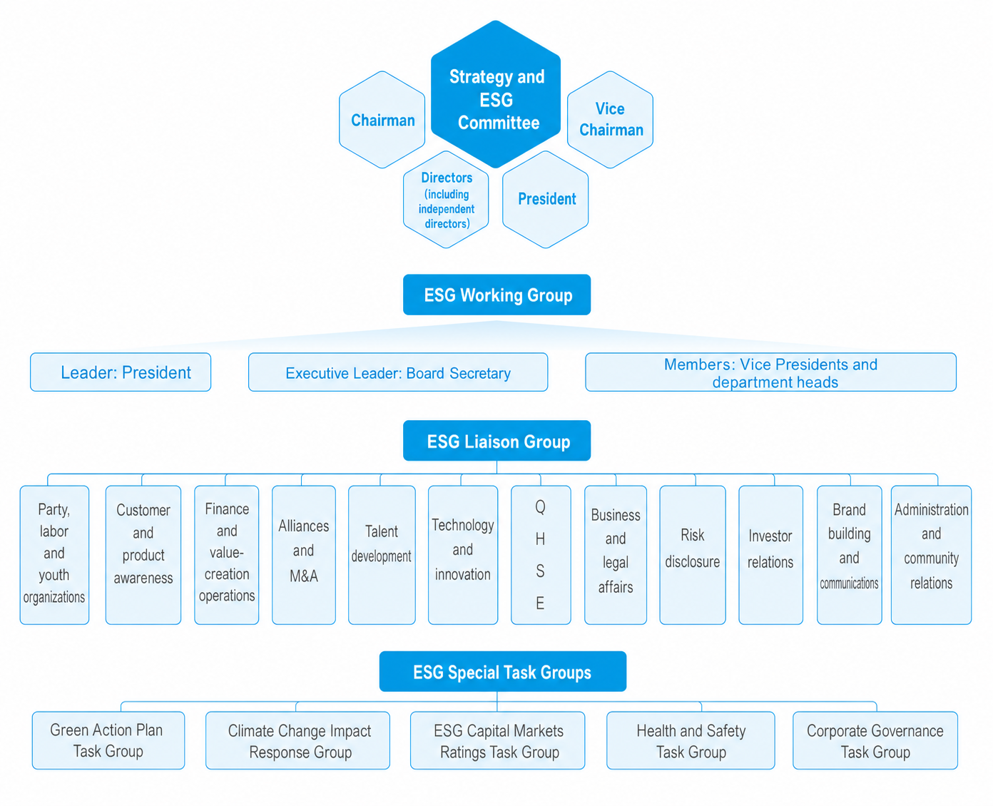 ESG governance structure